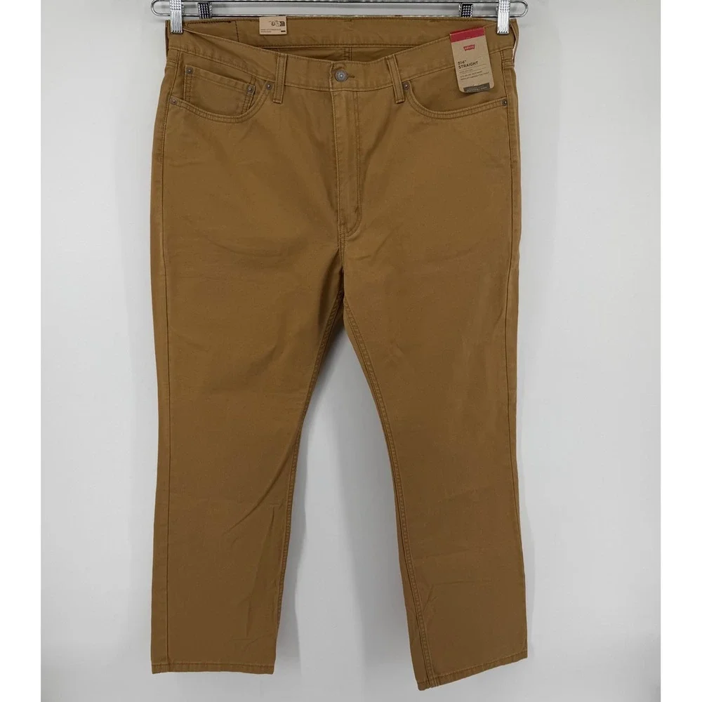 Levi's Pants Mens 40x30 Brown‎ 514 Straight Fit Cotton Twill Khaki Chino NWT